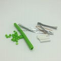 Green PVC Jacket Foam PE Solution RG6 TV Coaxial Cable 