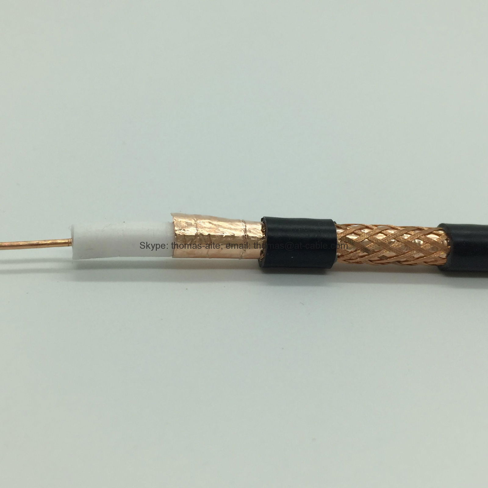 RG59 COPPER Foil Braiding Coaxial Cable