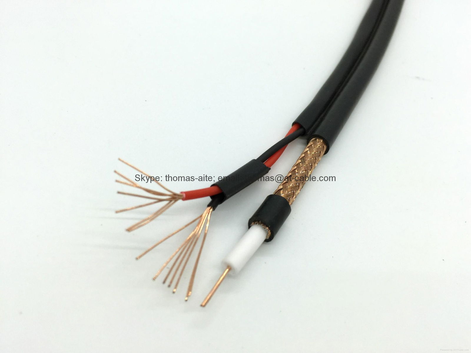 RG59 Coaxial with 2 Core DC Power Siamese CCTV Cable 8 Figure
