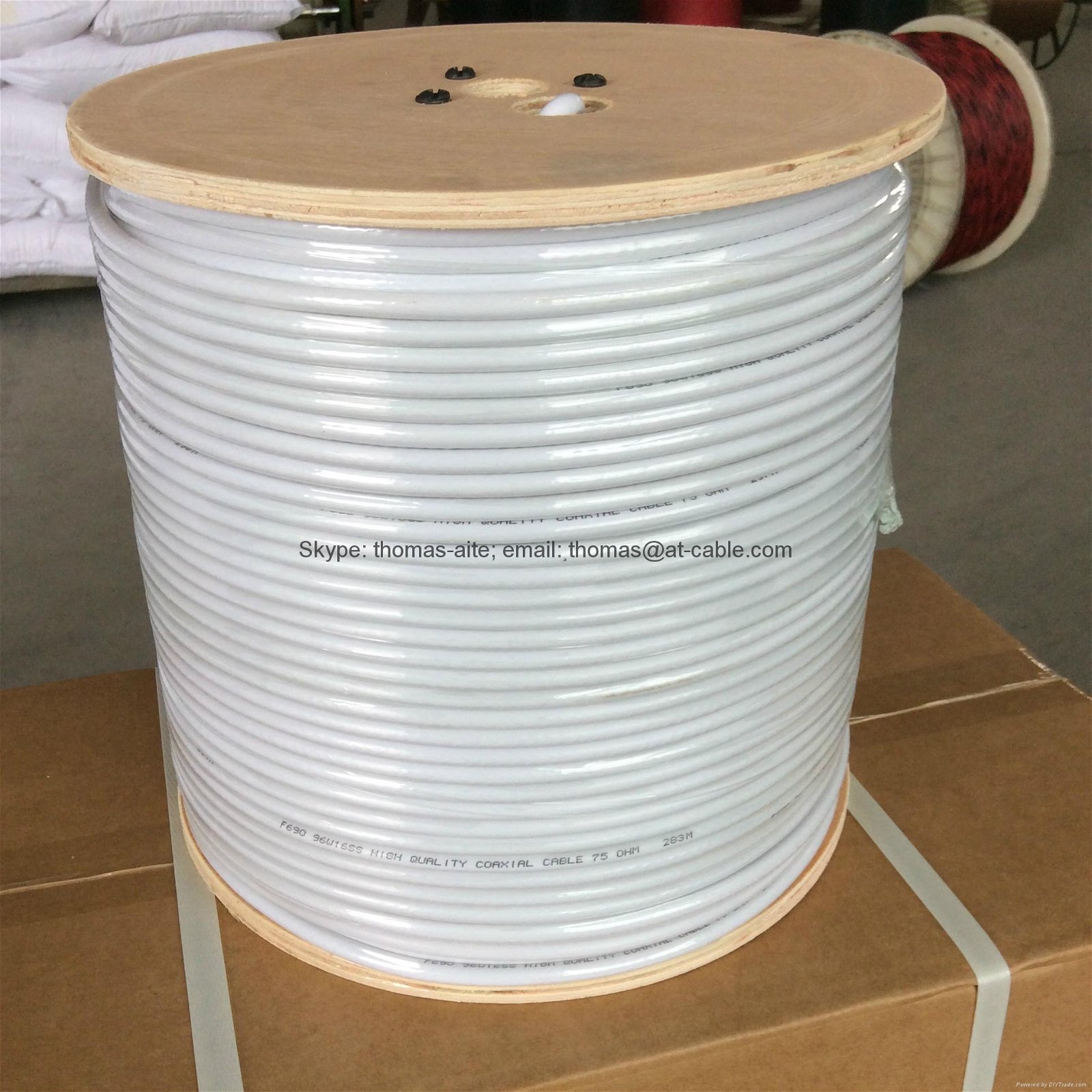 Coaxial cable fill with oil jalley 305m