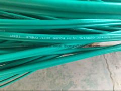 Green PVC RG6+2C/ KX6+2Alim Siamese CCTV Coaxial With Power Cable 305m/ 500m