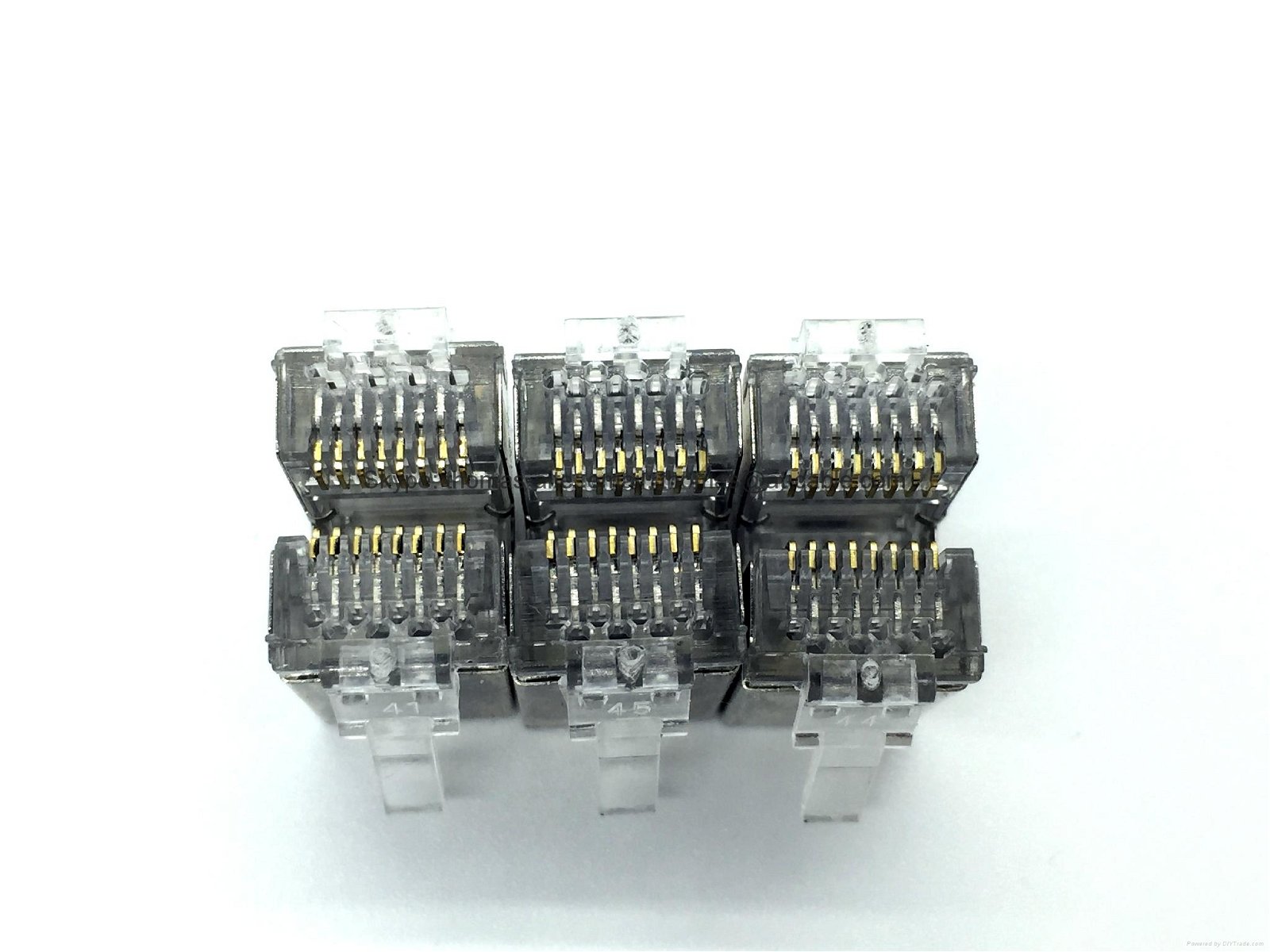 RJ45 Connector CAT5E/ CAT6 with a hole in front
