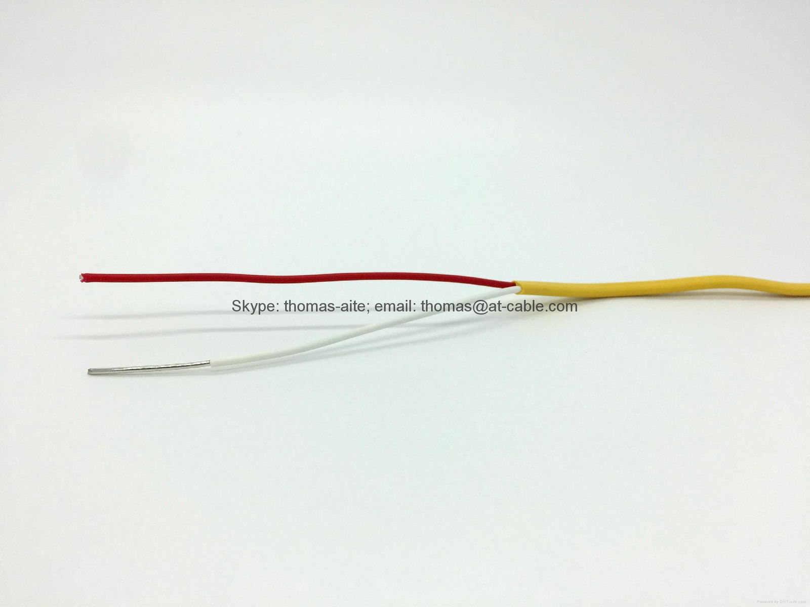 Security Alarm Cable 2Cores Solid 1.2mm TC(Tined Copper) Yellow and Green PVC  2