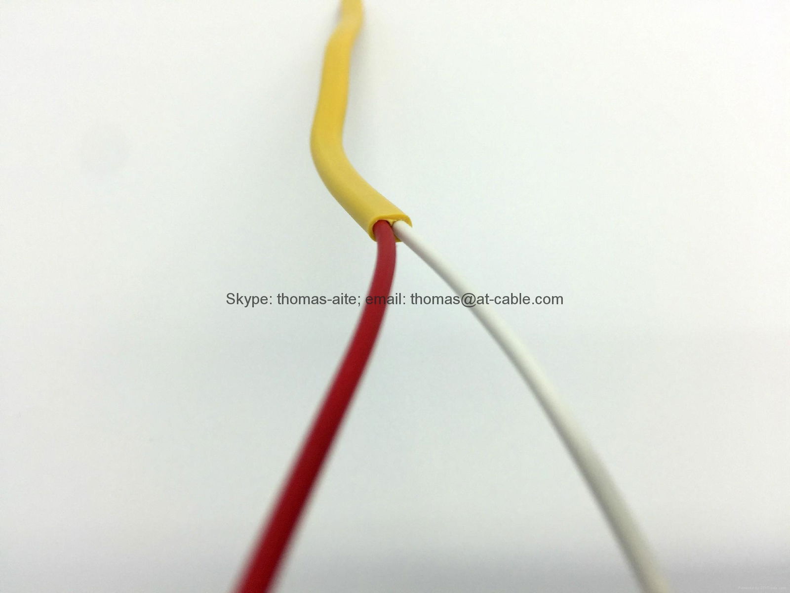 Security Alarm Cable 2Cores Solid 1.2mm TC(Tined Copper) Yellow and Green PVC  3