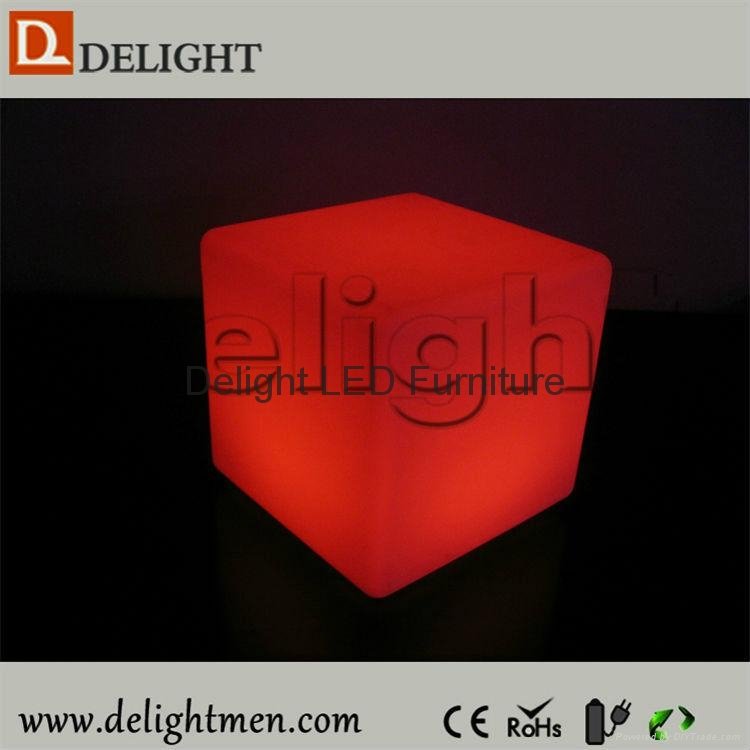 Low Price Waterproof RGB Color Changing PE LED Cube Chair 3