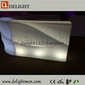 New Design Bar Counter for Sale Illuminated Color Changing Wave Shape LED Bar Co