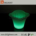 Plastic Rechargeable Remote Control Illuminated color changing led ice bucket  2