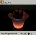 Plastic Rechargeable Remote Control Illuminated color changing led ice bucket  3