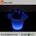 Plastic Rechargeable Remote Control Illuminated color changing led ice bucket  4