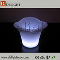 Plastic Rechargeable Remote Control Illuminated color changing led ice bucket  5