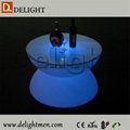 Outdoor Rechargeable Battery Powered 16 Colors Round LED Coffee Table For Coffee 4