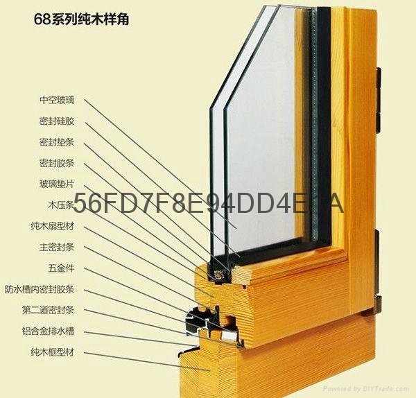 Aluminum wood composite door and window profile 5