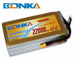 22000mah 22.2V 25C/50C 6S lipo battery