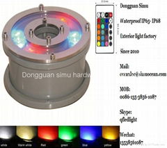 floating pool led fountain lights  From 5 years Dongguan Simu Hardware Lighting 