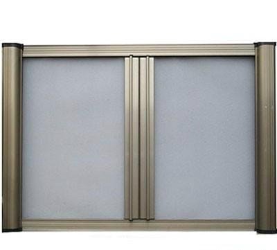 Aluminum window and door with fly net