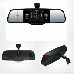 Android 5 Inch  Rear Mirror GPS Navi car