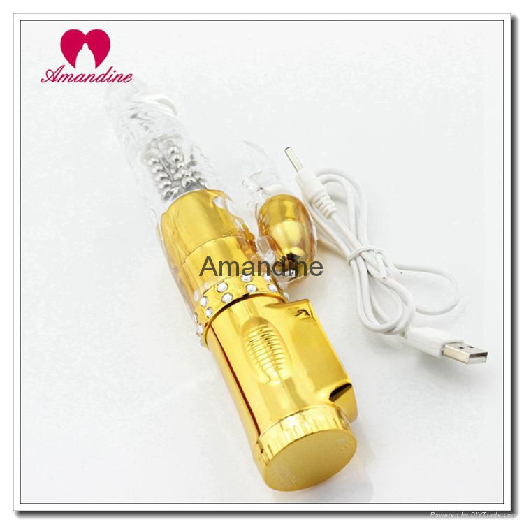 USB Rechargeable Jack Rabbit Vibrator 3