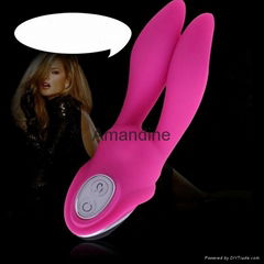 7 speeds silicone rabbit sex vibrator