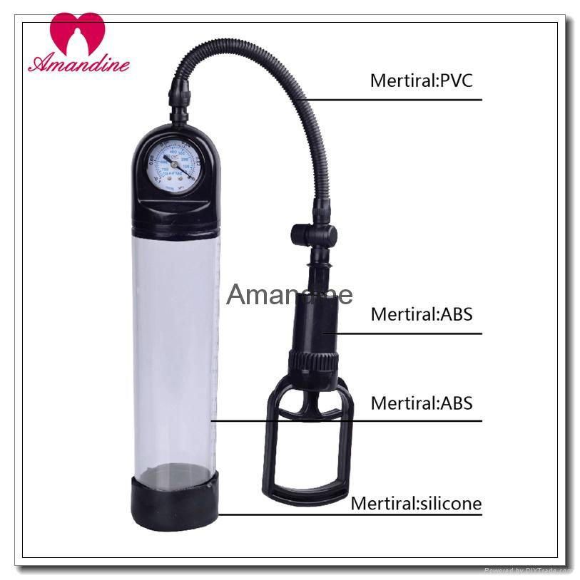 Penis enlargement pump with gauge 3