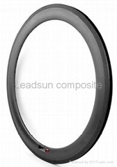 60mm Carbon clincher bicycle wheel