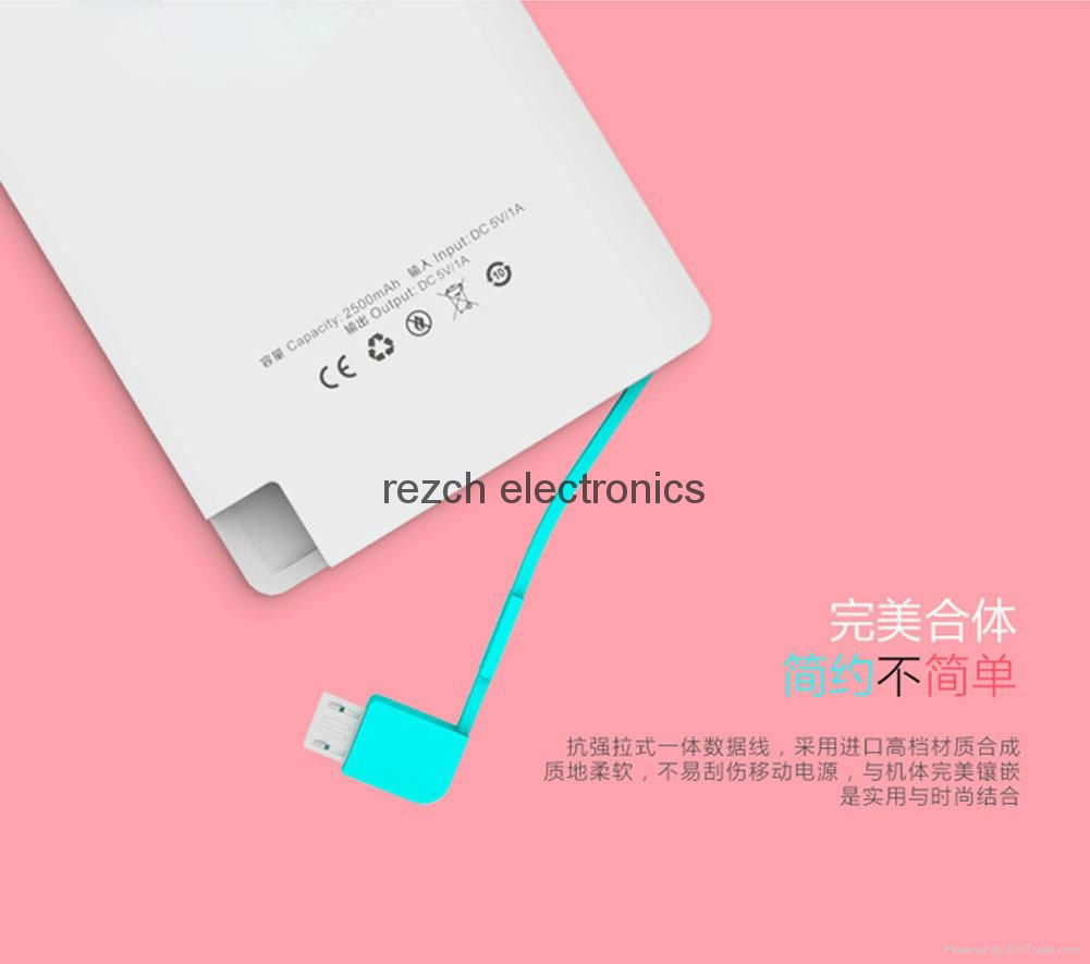 2200mAh Credit Card Mobile Power Bank 2