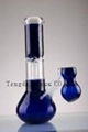 blue glass bong of waterpipe for tobacco  3