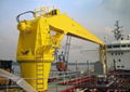 360 degree rotation Straight arm marine crane with hydraulic system 5