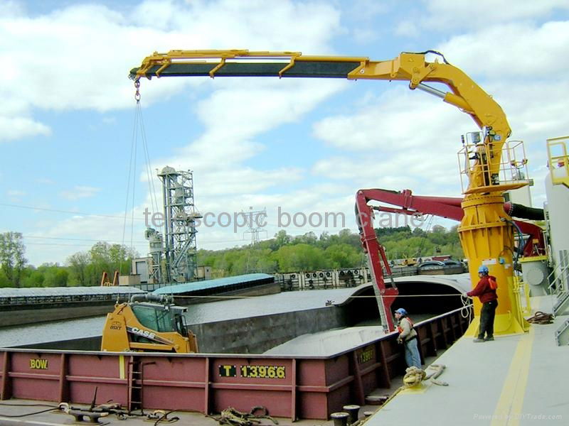 Smooth rotation and low energy consumption telescopic boom crane 3