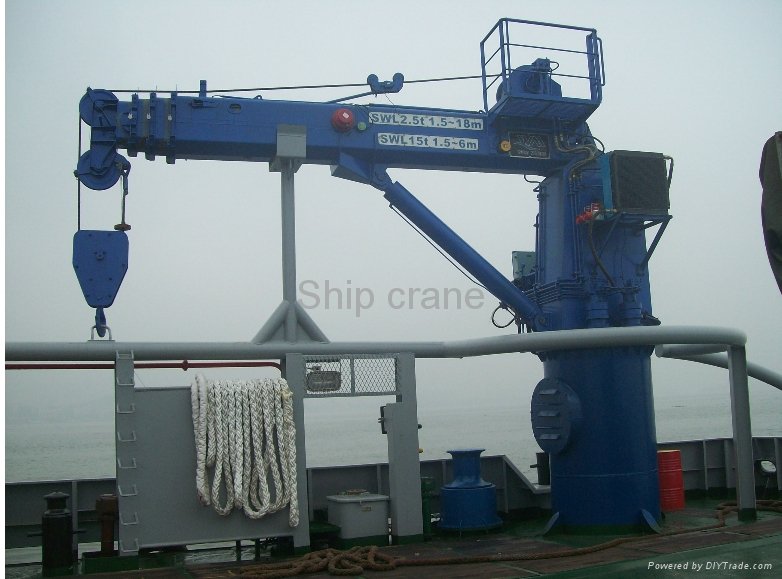 Professional supplier and low energy consuption ship crane 3