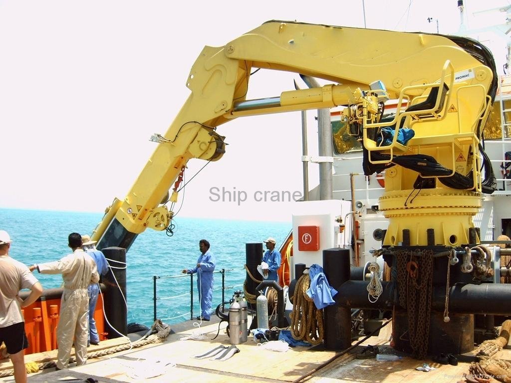 Professional supplier and low energy consuption ship crane 4