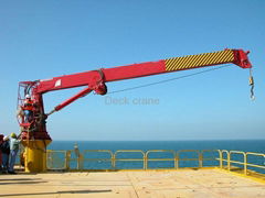 Professional supplier and low energy consuption deck crane