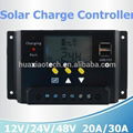 Waterproof solar charge controller 12V24V48V 20A30A