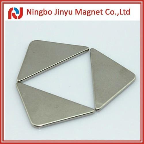 triangle shape nickel plating n35 neodymium magnet for sale 2
