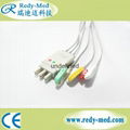 Hellige/Dtex-Ohmeda 3Lead ECG cable leadwire. 1