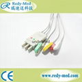 Hellige/Dtex-Ohmeda 3Lead ECG cable leadwire.