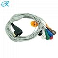 DMS 300-3A HDMI 5lead/7lead/10lead holter cable,snap style