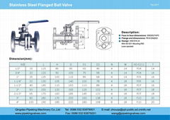 stainless steel flanged ball valve