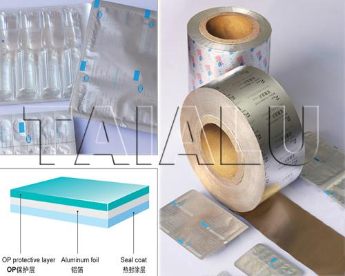 medicinal pharmaceutical packing aluminum blister foil PTP with ISO9001 SGS 3