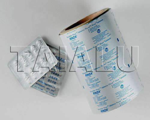 medicinal pharmaceutical packing aluminum blister foil PTP with ISO9001 SGS 4