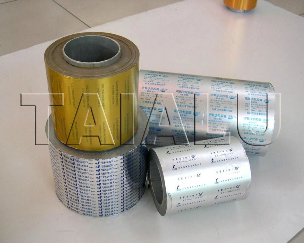 medicinal pharmaceutical packing aluminum blister foil PTP with ISO9001 SGS 5