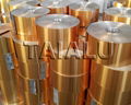 8011 golden aluminium foil coil pilfer