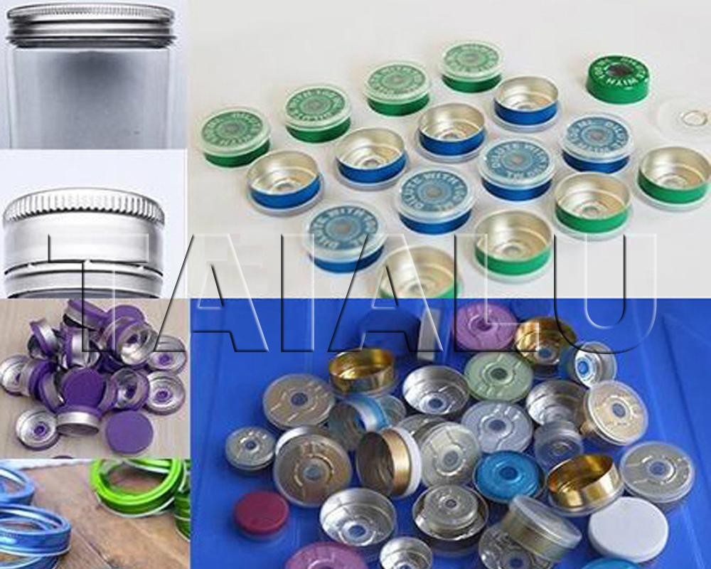 Colored Lacquered Coated Aluminum Foil Strip pilfer proof cap vial seals 5