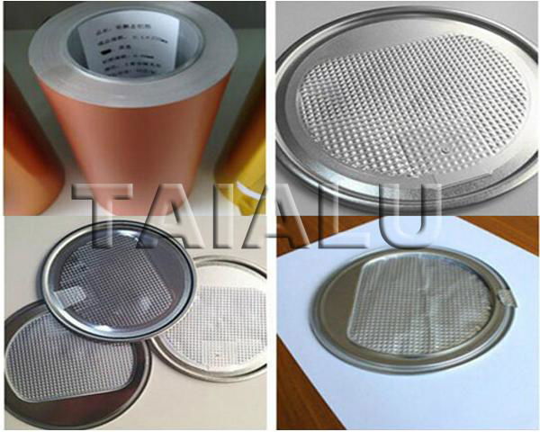 8011 heat seal aluminium foil for milk can lid