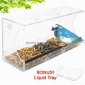 Large Window Bird Feeder w/ Bonus Water Tray 