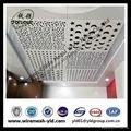 aluminum decoration perforated steel of ceiling design with 3d wallpaper 