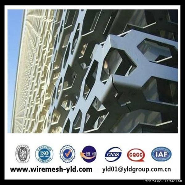 aluminum decoration perforated steel of ceiling design with 3d wallpaper  3