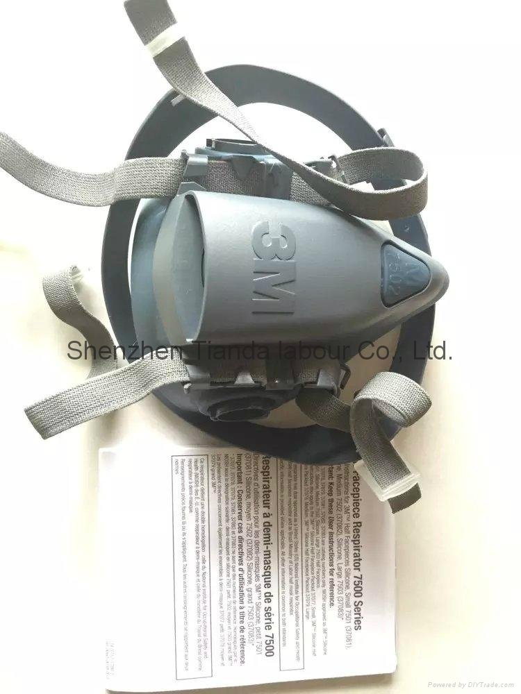 original 3M 7502 mask 3M half face mask 3M Silicone Half Gas Mask  Respirator  2