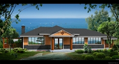 popular sale wooden house  timber villa