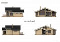 hot sales single storey wooden house 2