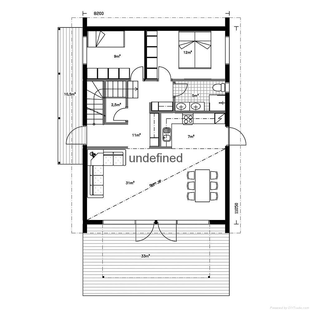 environmental holiday cabin wooden villa 3